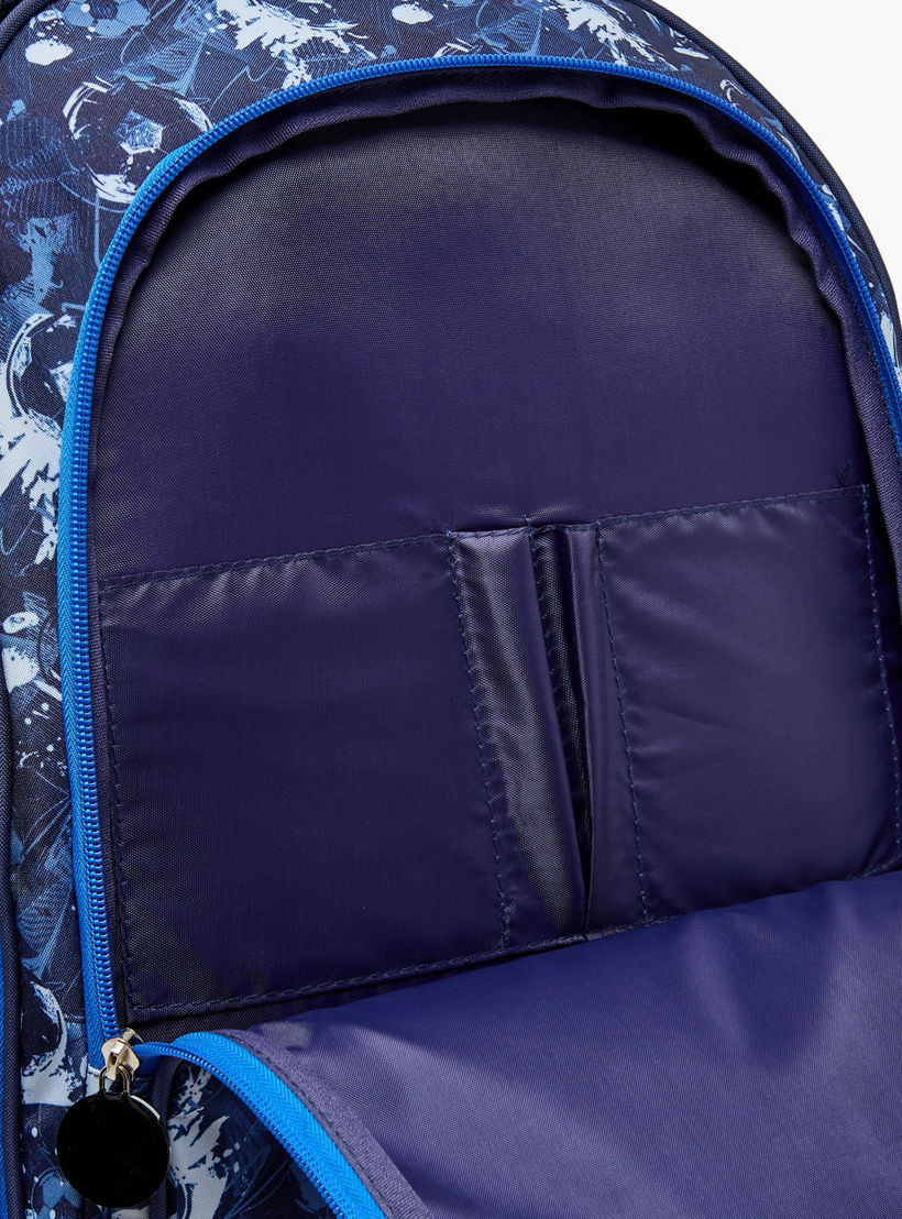 New Expressions Printed 3-Piece Trolley Backpack Set for Boys 8-13 Years with Lunch Bag - 18 inches-school-bagsandbackpacks-sets-image-8