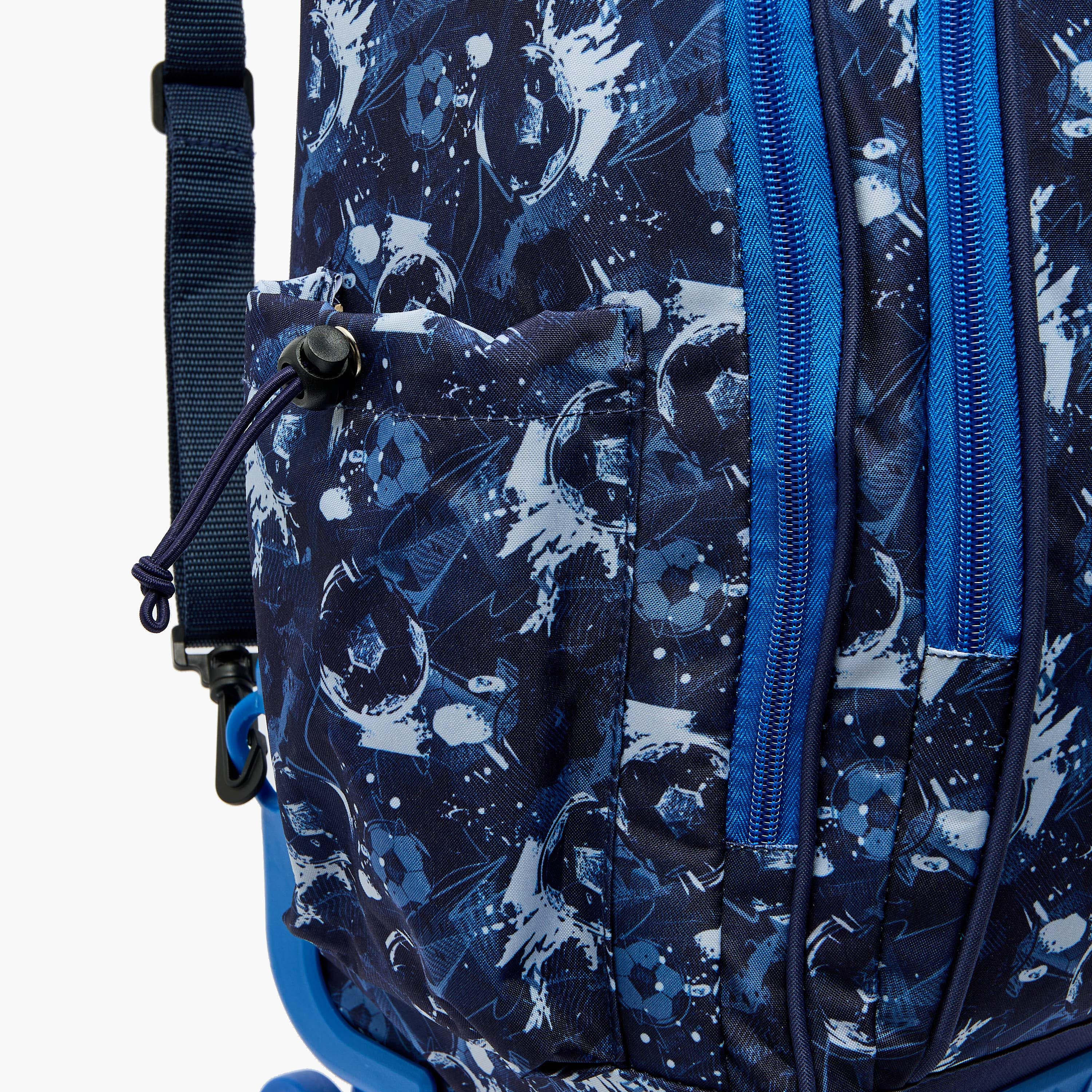 New Expressions Printed 3-Piece Trolley Backpack Set for Boys 8-13 Years with Lunch Bag - 18 inches-school-bagsandbackpacks-sets-image-7