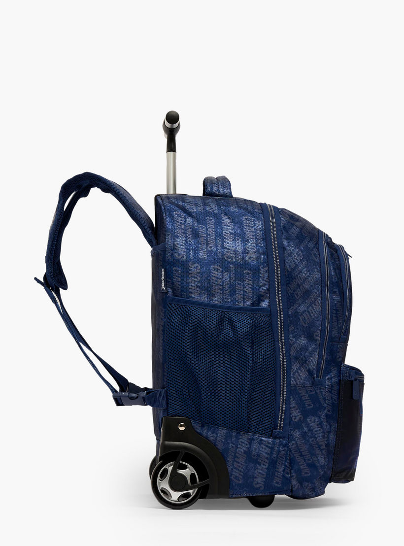Champions League Printed Trolley Backpack for Boys 8-13 Years with Adjustable Straps - 20 inches-school-bagsandbackpacks-trolleybags-image-10