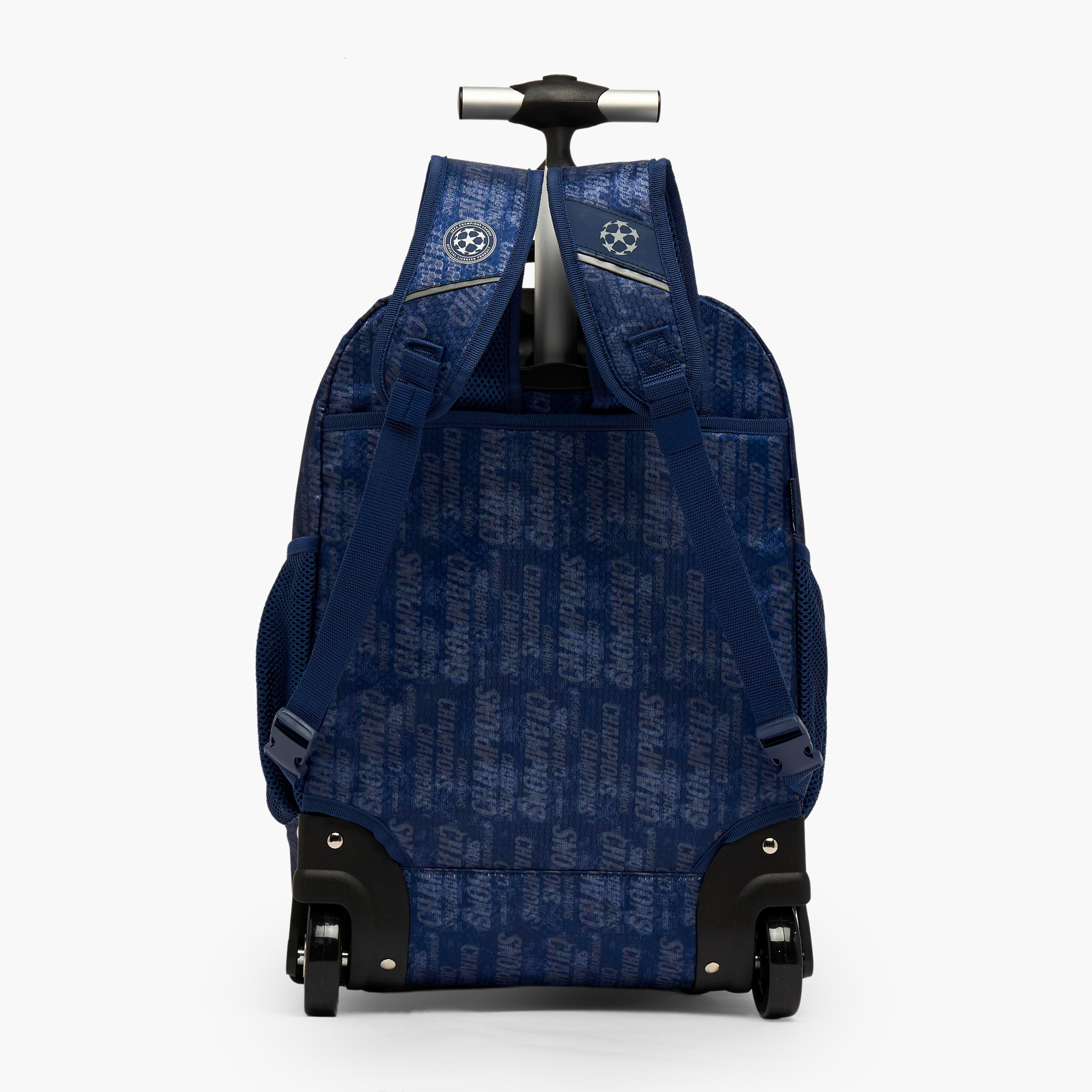 Champions League Printed Trolley Backpack for Boys 8-13 Years with Adjustable Straps - 20 inches-school-bagsandbackpacks-trolleybags-image-11