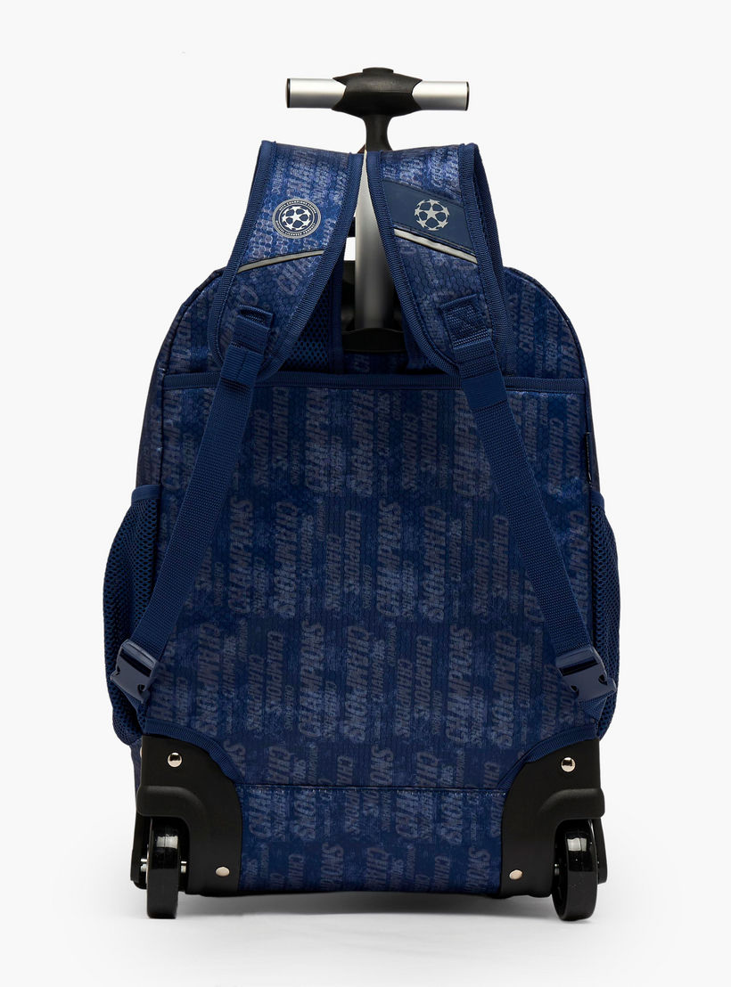 Champions League Printed Trolley Backpack for Boys 8-13 Years with Adjustable Straps - 20 inches-school-bagsandbackpacks-trolleybags-image-11