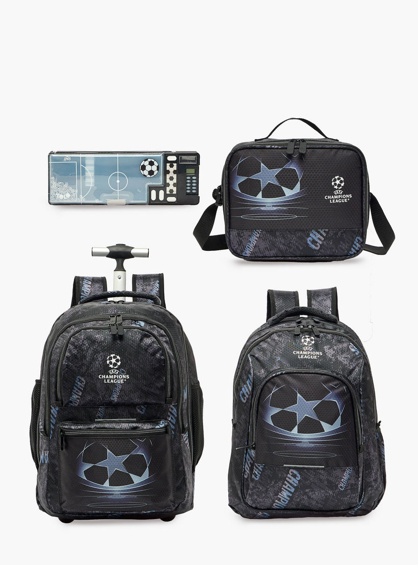 Champions League Printed Trolley Backpack for Boys 8-13 Years with Retractable Handle - 20 inches-school-bagsandbackpacks-trolleybags-image-14