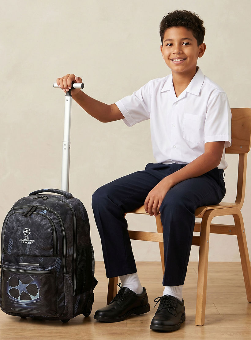Champions League Printed Trolley Backpack for Boys 8-13 Years with Retractable Handle - 20 inches-school-bagsandbackpacks-trolleybags-image-3