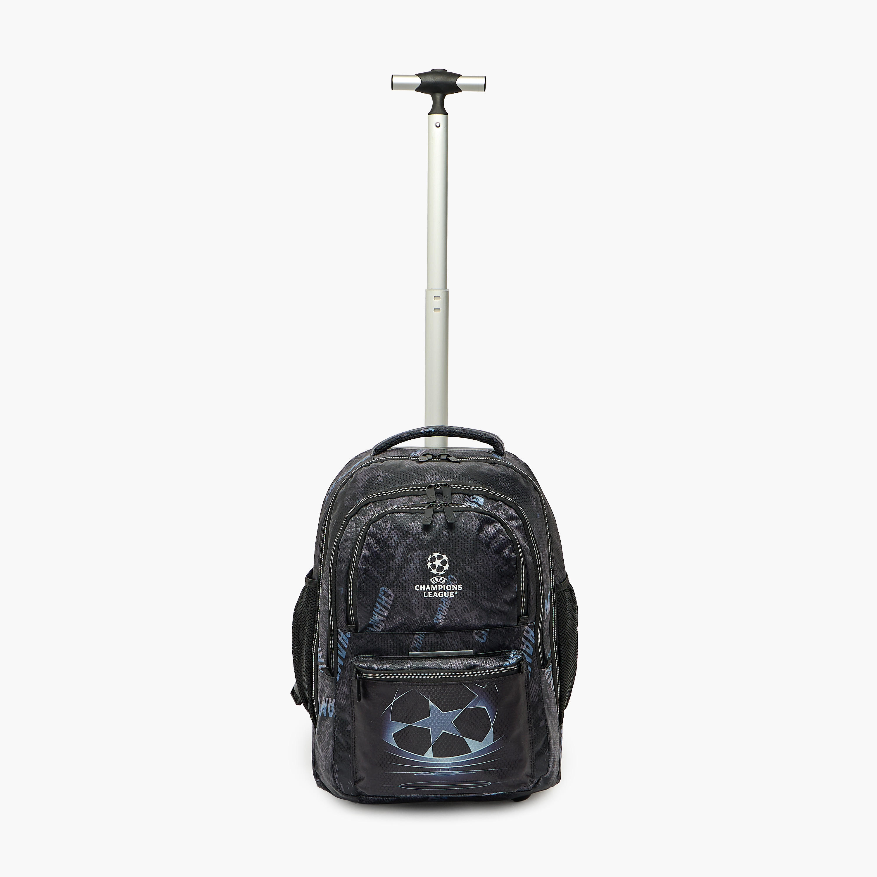 Champions League Printed Trolley Backpack for Boys 8-13 Years with Retractable Handle - 20 inches-school-bagsandbackpacks-trolleybags-image-4