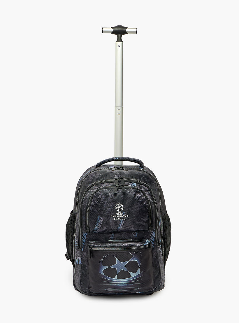 Champions League Printed Trolley Backpack for Boys 8-13 Years with Retractable Handle - 20 inches-school-bagsandbackpacks-trolleybags-image-4