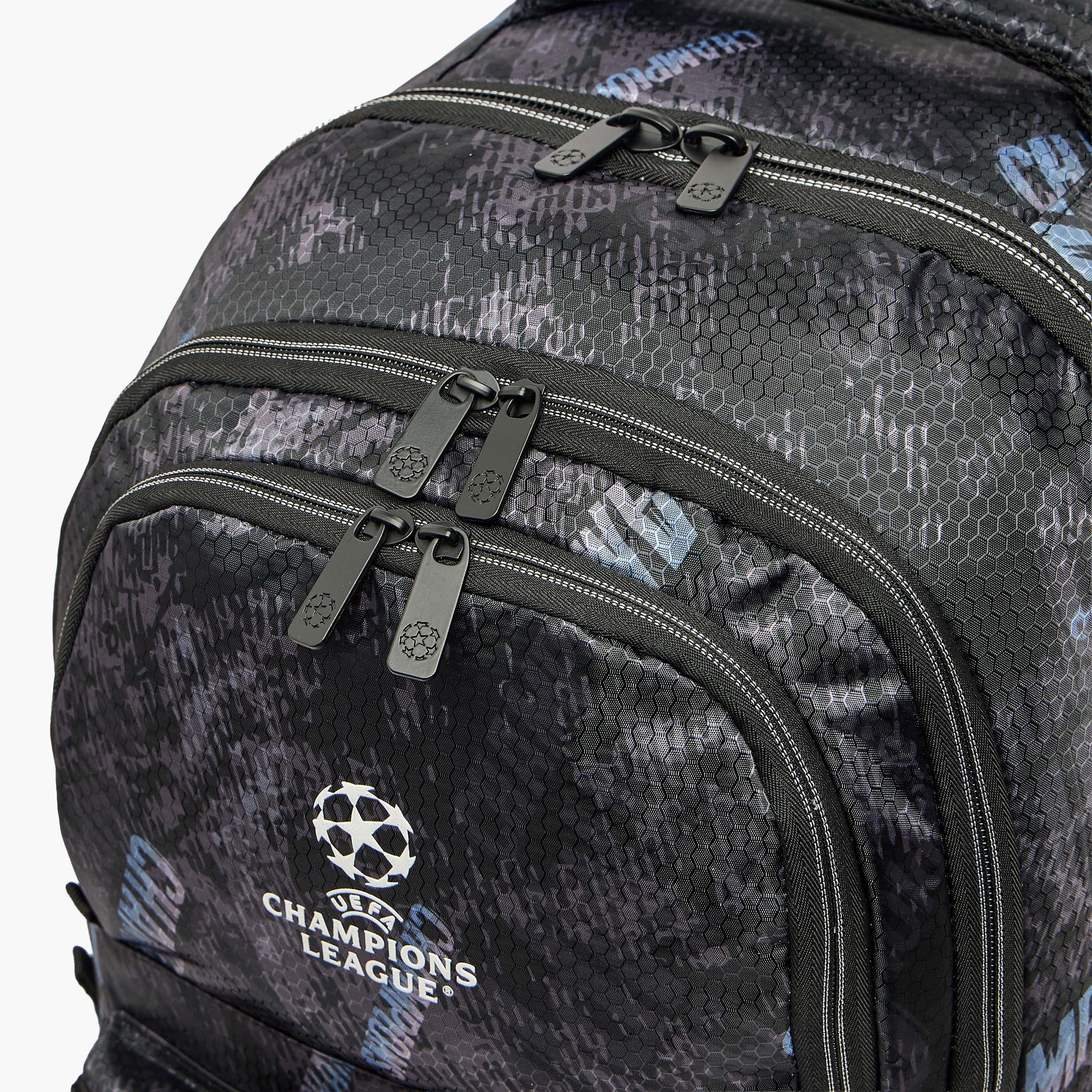 Champions League Printed Trolley Backpack for Boys 8-13 Years with Retractable Handle - 20 inches-school-bagsandbackpacks-trolleybags-image-6