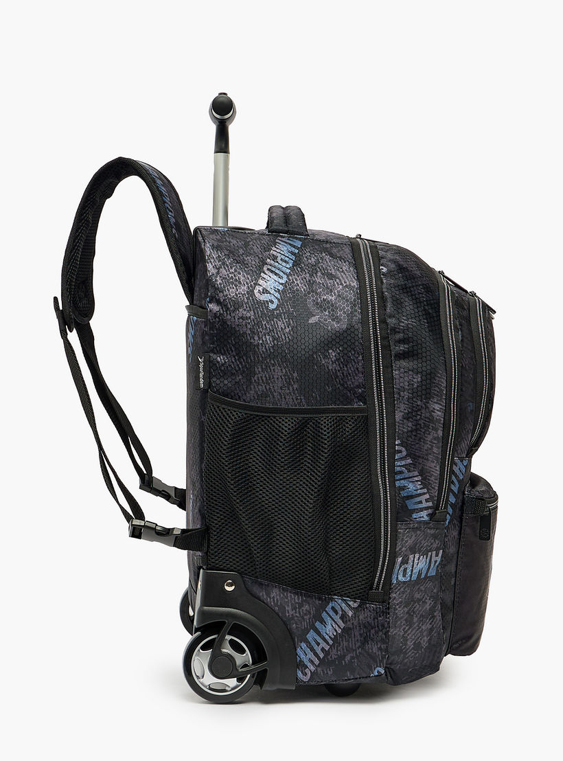 Champions League Printed Trolley Backpack for Boys 8-13 Years with Retractable Handle - 20 inches-school-bagsandbackpacks-trolleybags-image-9