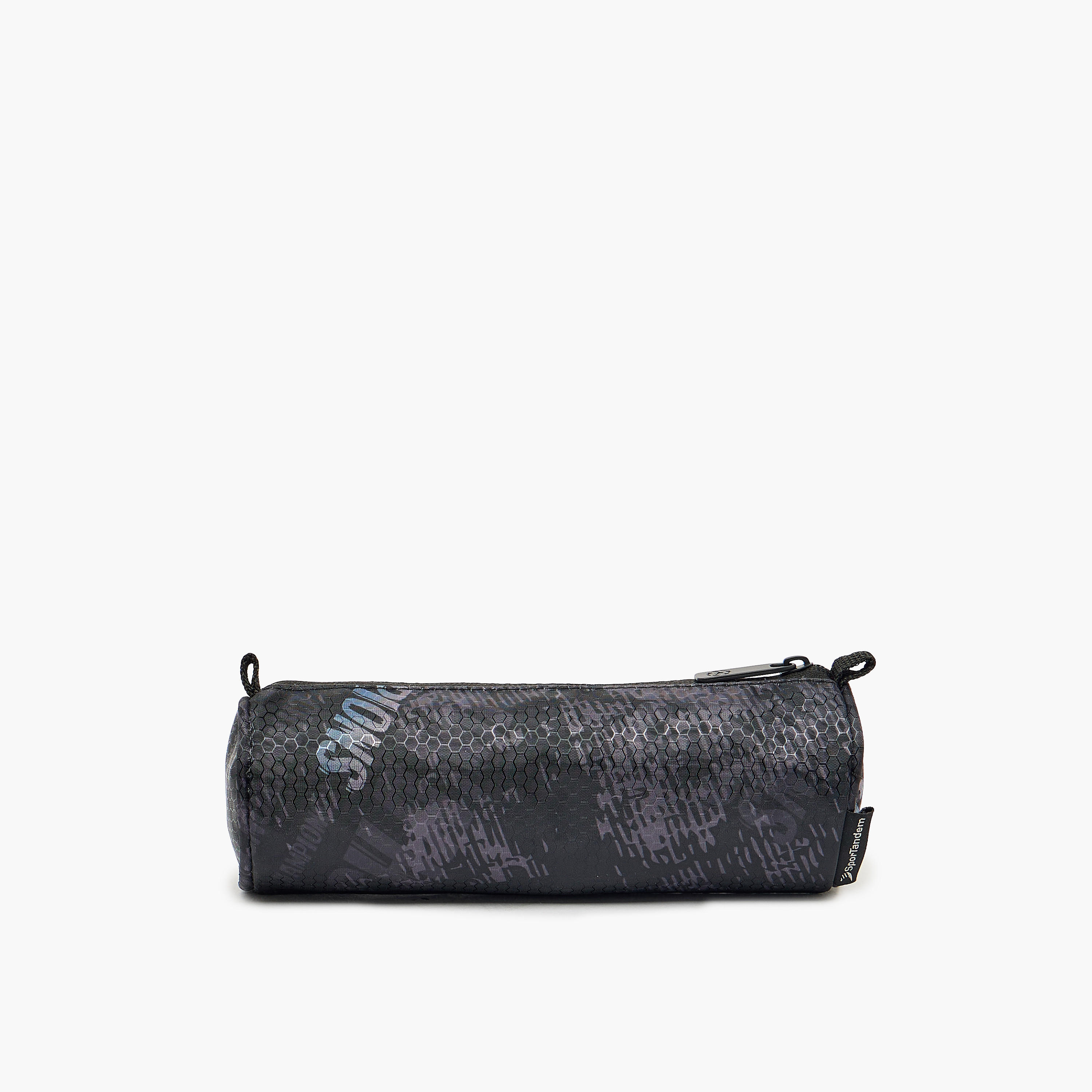 Champions League Football Print Pencil Pouch with Zip Closure-school-stationery-pencilcases-image-3