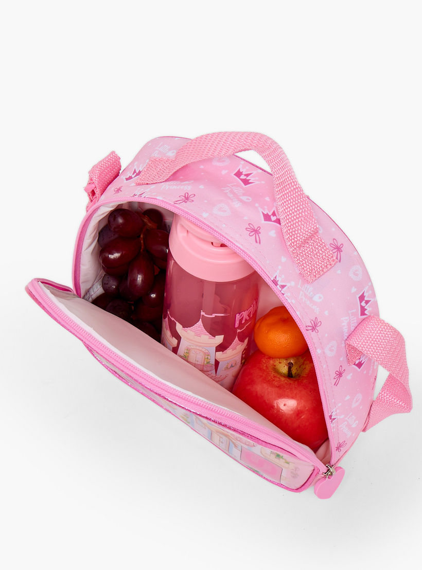طقم شنطة ظهر بتصميم أميرة 5 قطع مع شنطة غداء للبنات 5 - 8 سنوات من سامي ستوديو - 16 بوصة-school-bagsandbackpacks-backpacks-image-12