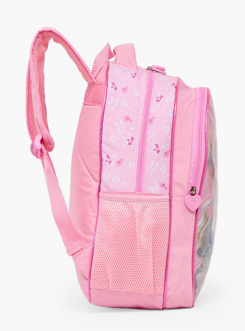 طقم شنطة ظهر بتصميم أميرة 5 قطع مع شنطة غداء للبنات 5 - 8 سنوات من سامي ستوديو - 16 بوصة-school-bagsandbackpacks-backpacks-image-9