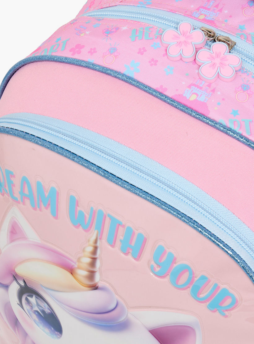 SAMI STUDIO Unicorn Print 5-Piece School Backpack Set for Girls 5-8 Years with Lunch Bag - 16 inches-school-bagsandbackpacks-backpacks-image-6