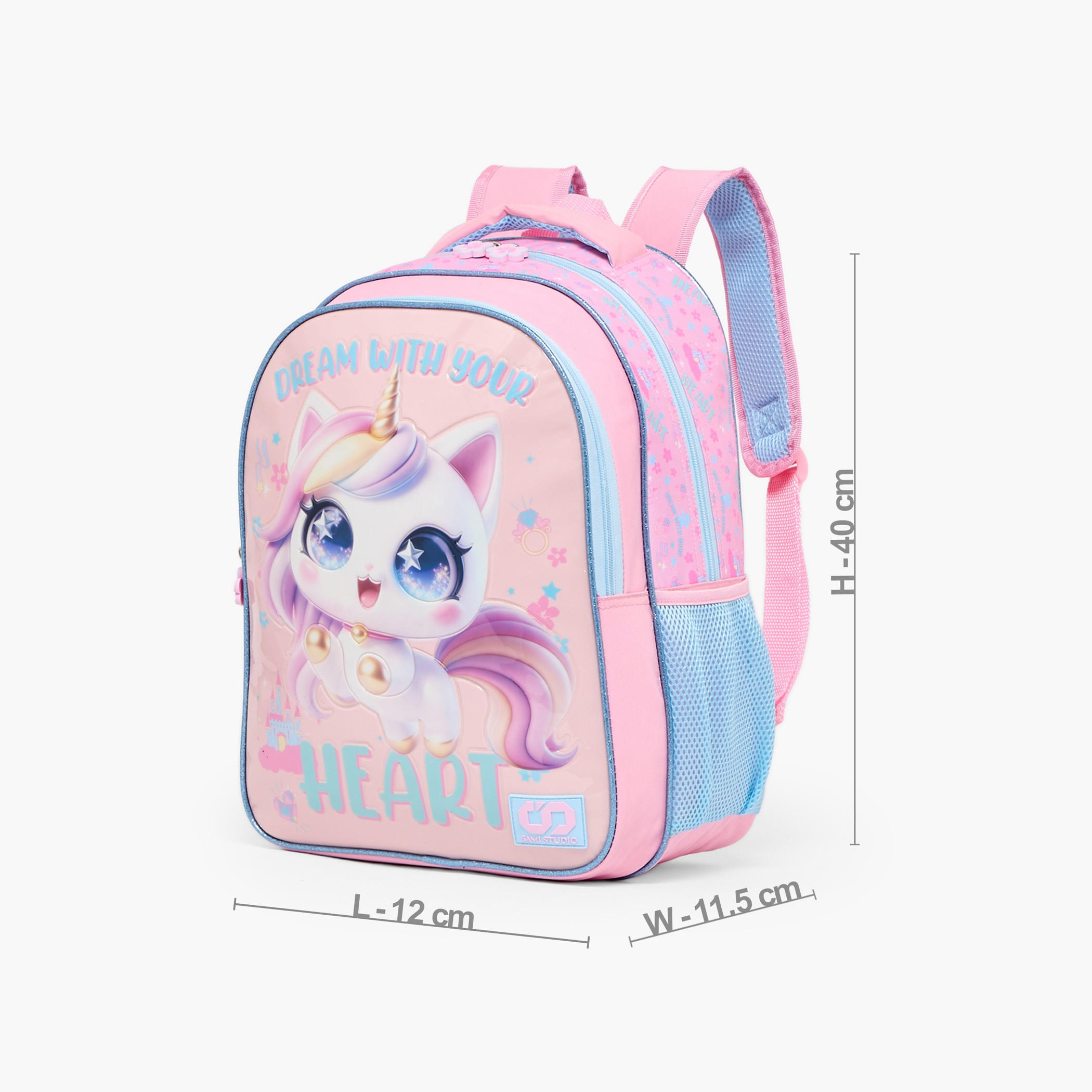 SAMI STUDIO Unicorn Print 5-Piece School Backpack Set for Girls 5-8 Years with Lunch Bag - 16 inches-school-bagsandbackpacks-backpacks-image-8