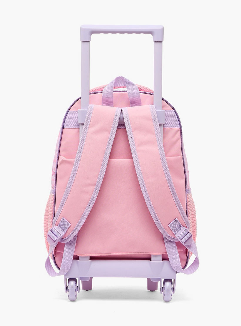 SAMI STUDIO Paris Print 5-Piece School Trolley Bag Set for Girls 5-8 Years with Lunch Box -16 inches-school-bagsandbackpacks-trolleybags-image-12