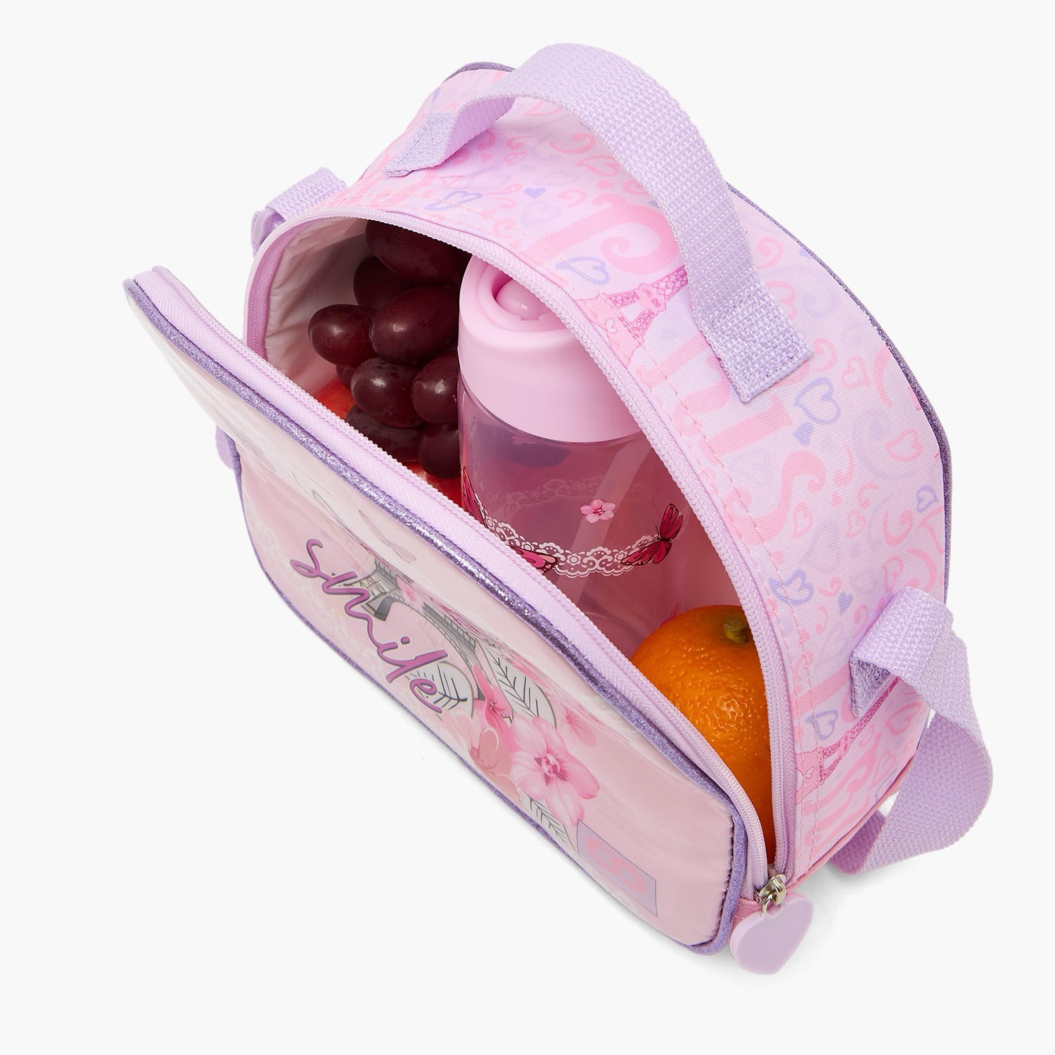 SAMI STUDIO Paris Print 5-Piece School Trolley Bag Set for Girls 5-8 Years with Lunch Box -16 inches-school-bagsandbackpacks-trolleybags-image-15