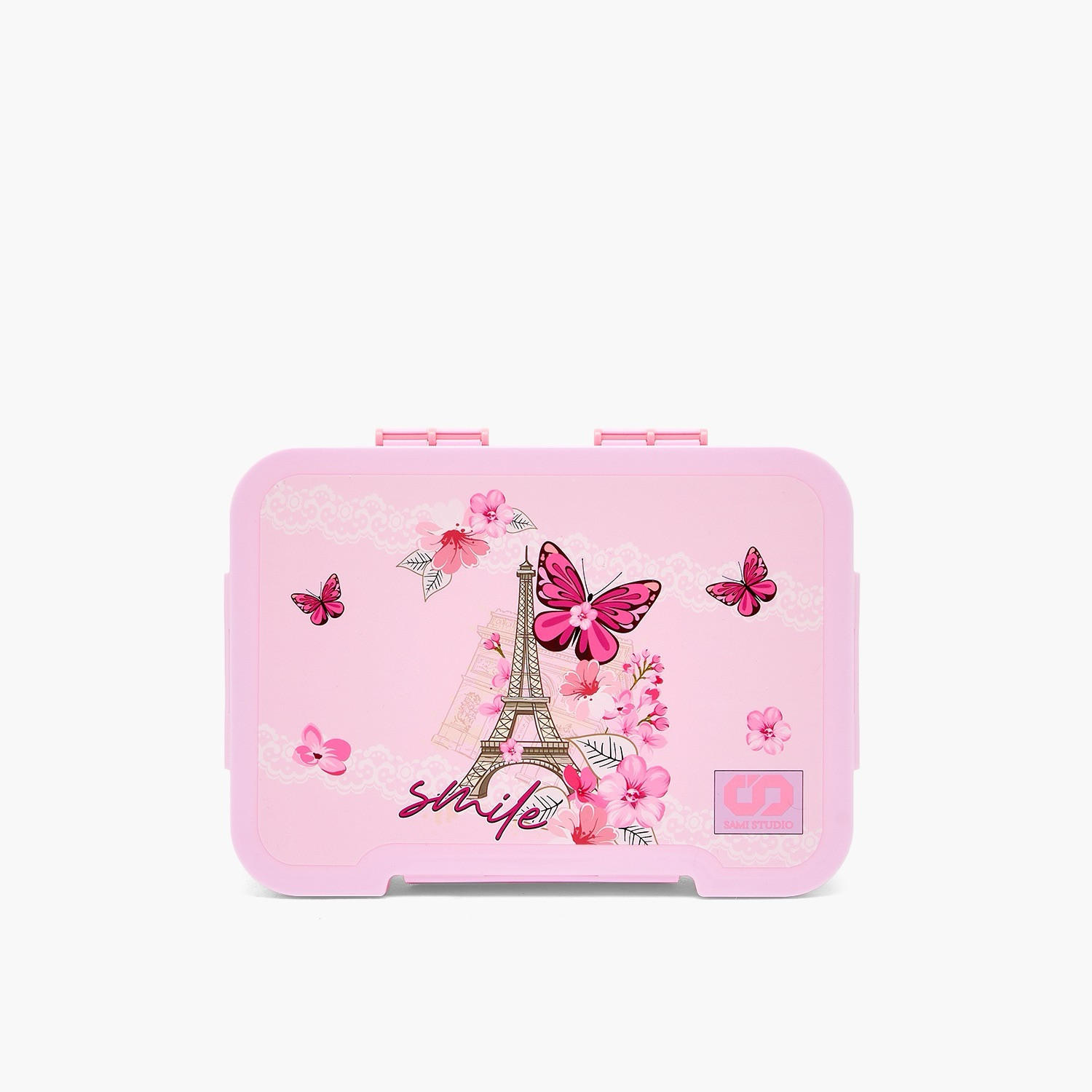 SAMI STUDIO Paris Print 5-Piece School Trolley Bag Set for Girls 5-8 Years with Lunch Box -16 inches-school-bagsandbackpacks-trolleybags-image-16