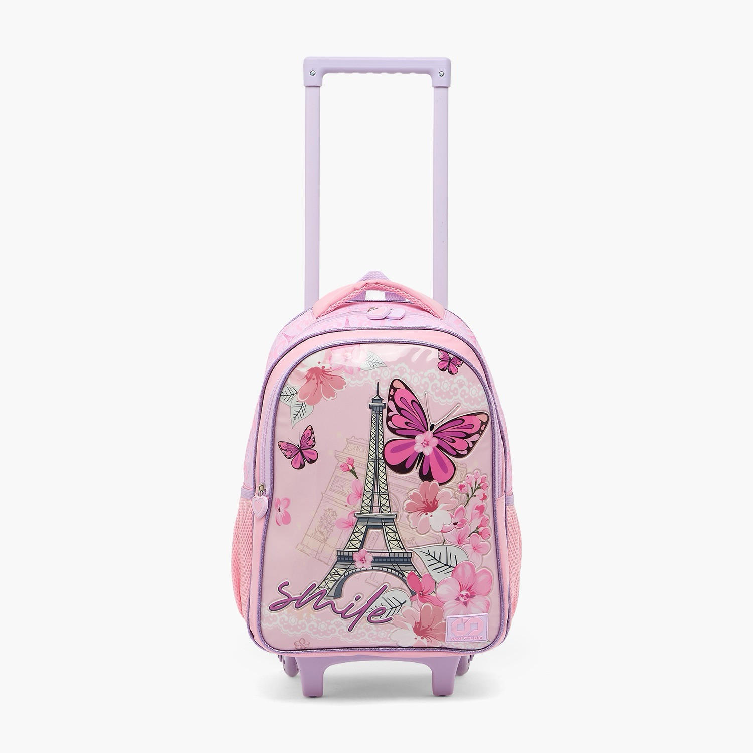 SAMI STUDIO Paris Print 5-Piece School Trolley Bag Set for Girls 5-8 Years with Lunch Box -16 inches-school-bagsandbackpacks-trolleybags-image-5