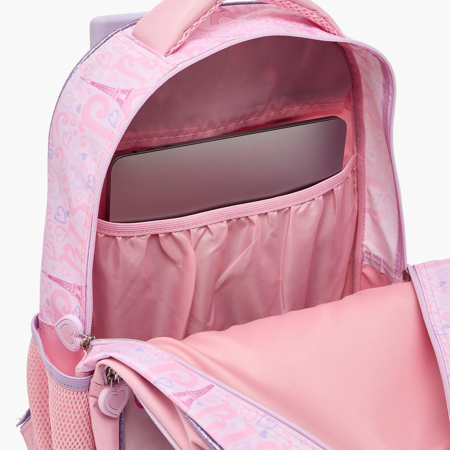 SAMI STUDIO Paris Print 5-Piece School Trolley Bag Set for Girls 5-8 Years with Lunch Box -16 inches-school-bagsandbackpacks-trolleybags-image-9
