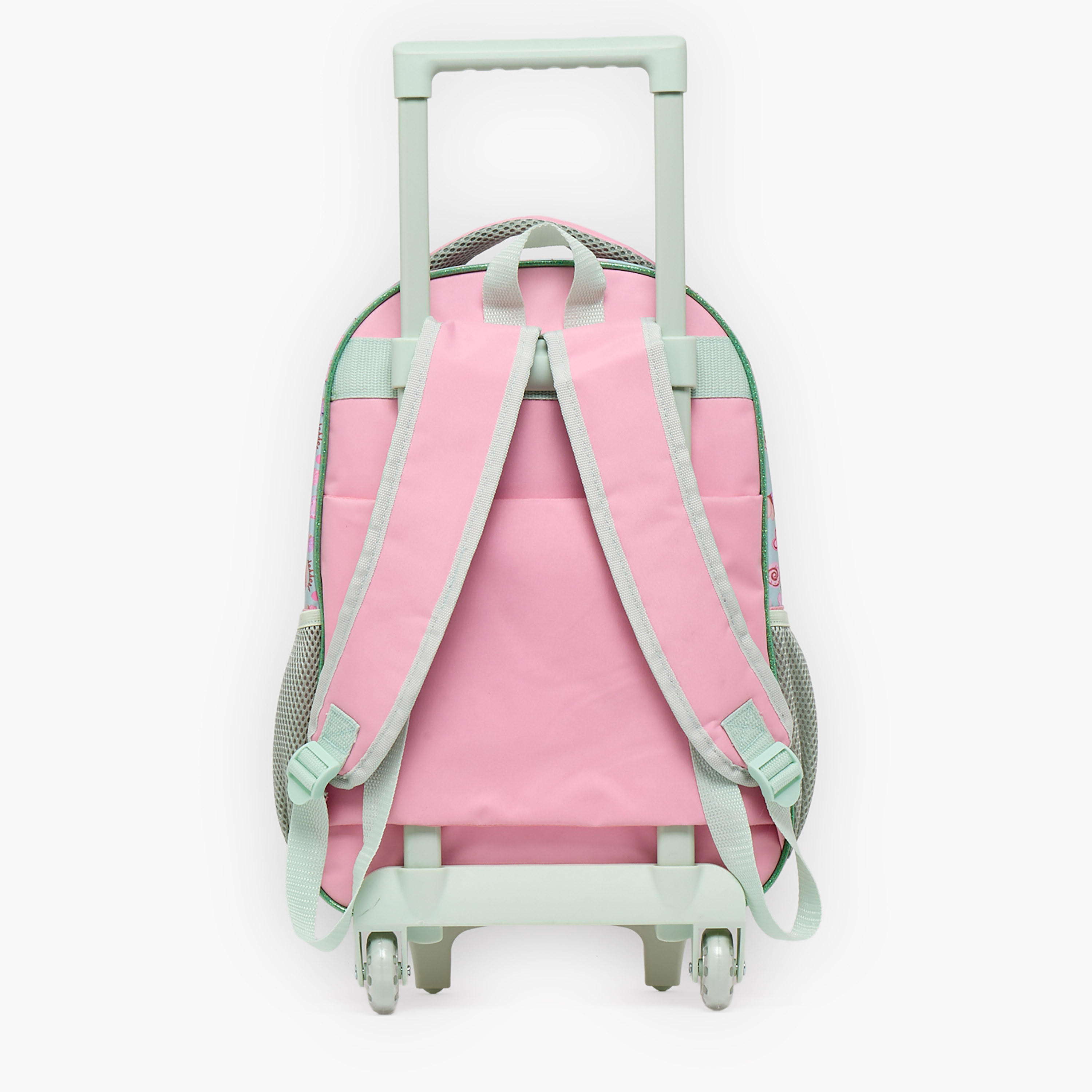 SAMI STUDIO Printed 5-Piece School Trolley Bag Set for Girls 5-8 Years with Lunch Bag - 16 inches-school-bagsandbackpacks-trolleybags-image-11