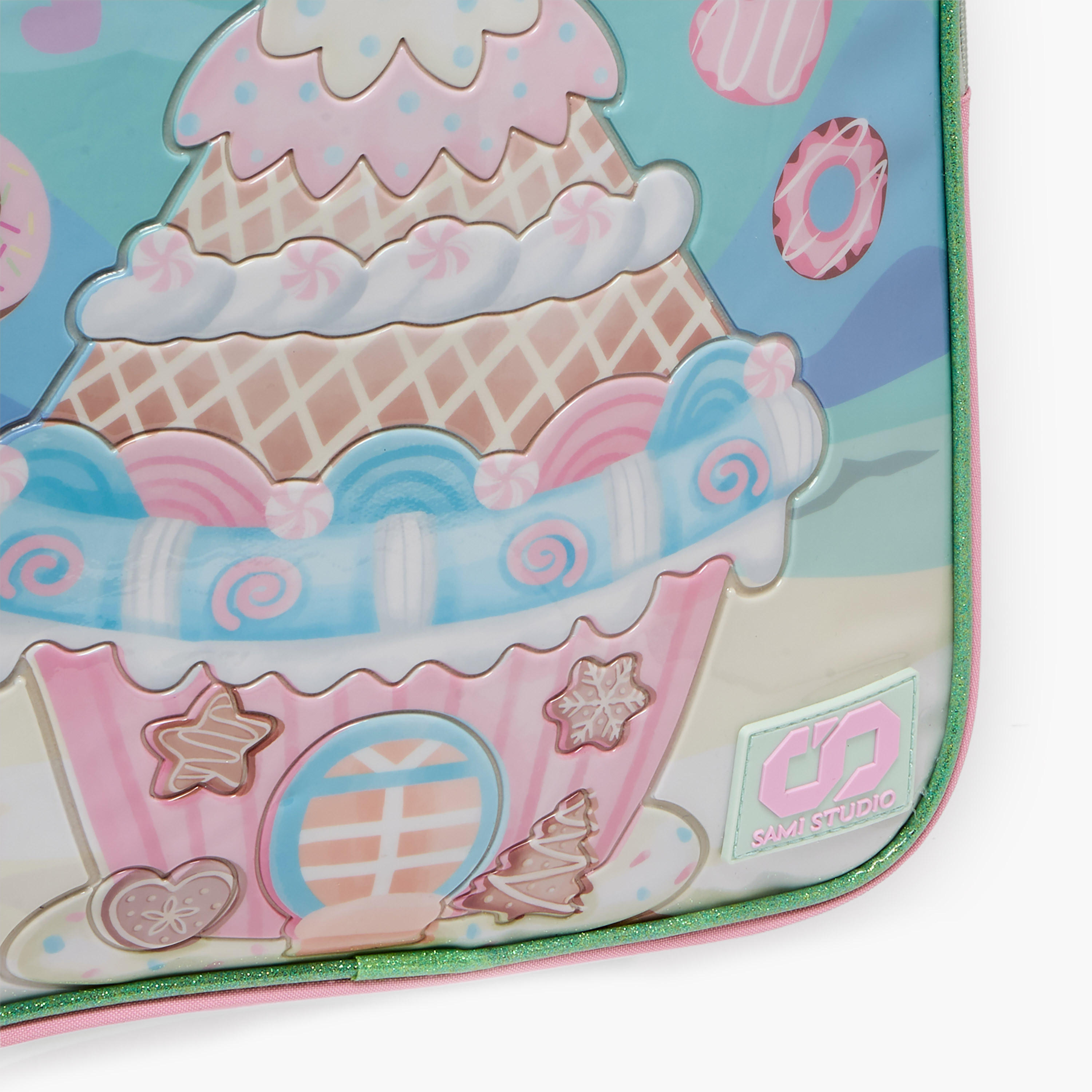 SAMI STUDIO Printed 5-Piece School Trolley Bag Set for Girls 5-8 Years with Lunch Bag - 16 inches-school-bagsandbackpacks-trolleybags-image-6