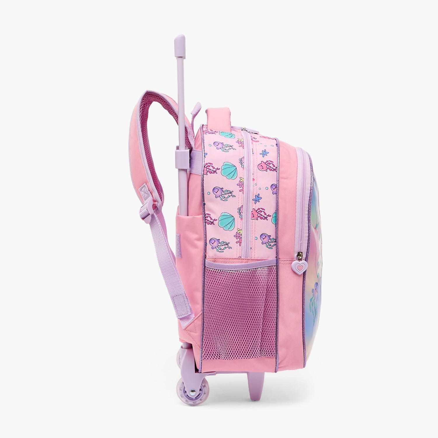 SAMI STUDIO Mermaid 5-Piece School Trolley Bag Set for Girls 5-8 Years with Lunch Box - 16 inches-school-bagsandbackpacks-trolleybags-image-10