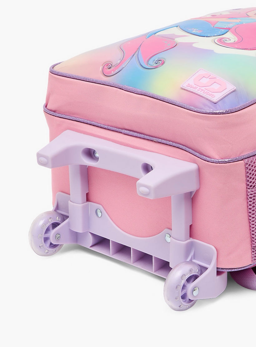 SAMI STUDIO Mermaid 5-Piece School Trolley Bag Set for Girls 5-8 Years with Lunch Box - 16 inches-school-bagsandbackpacks-trolleybags-image-13