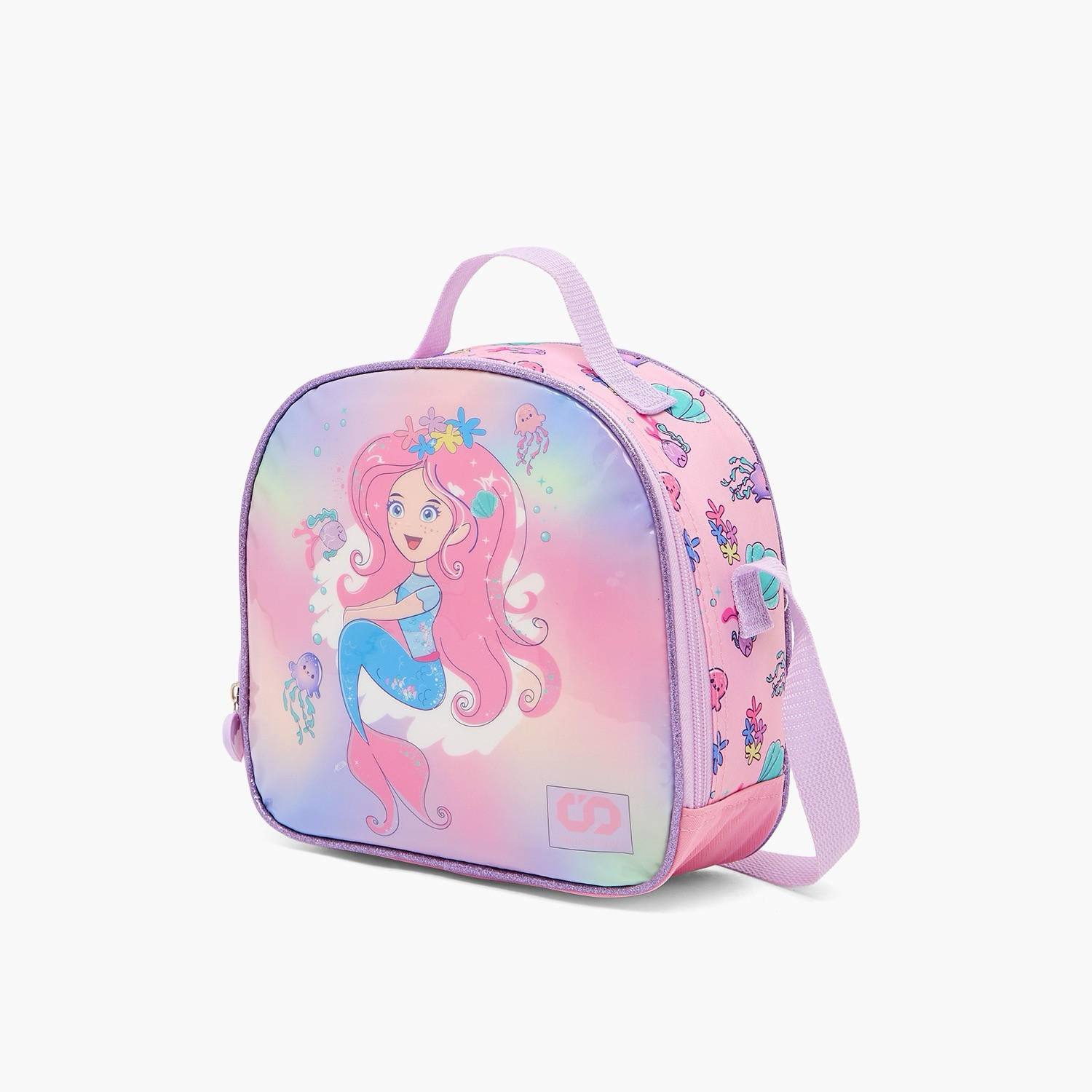 SAMI STUDIO Mermaid 5-Piece School Trolley Bag Set for Girls 5-8 Years with Lunch Box - 16 inches-school-bagsandbackpacks-trolleybags-image-15