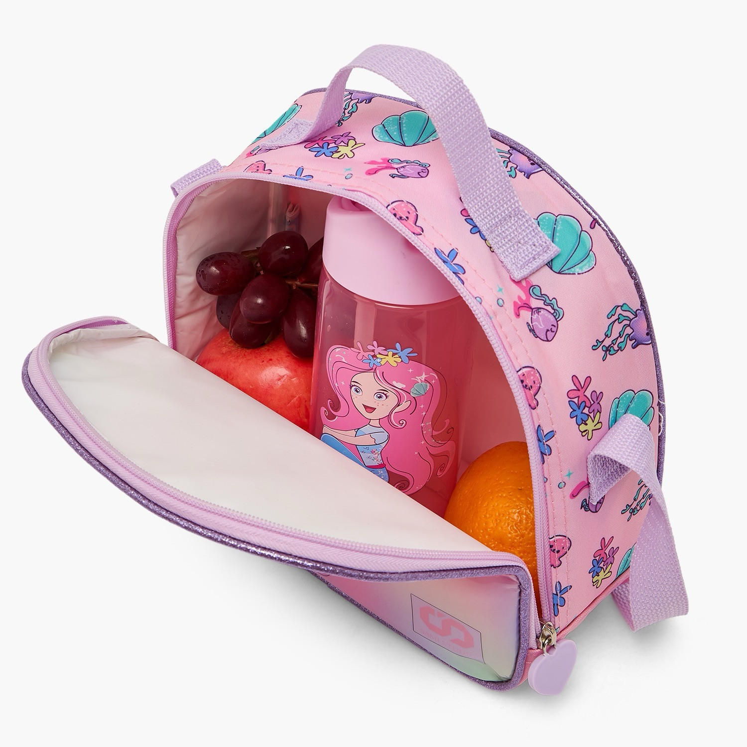 SAMI STUDIO Mermaid 5-Piece School Trolley Bag Set for Girls 5-8 Years with Lunch Box - 16 inches-school-bagsandbackpacks-trolleybags-image-16