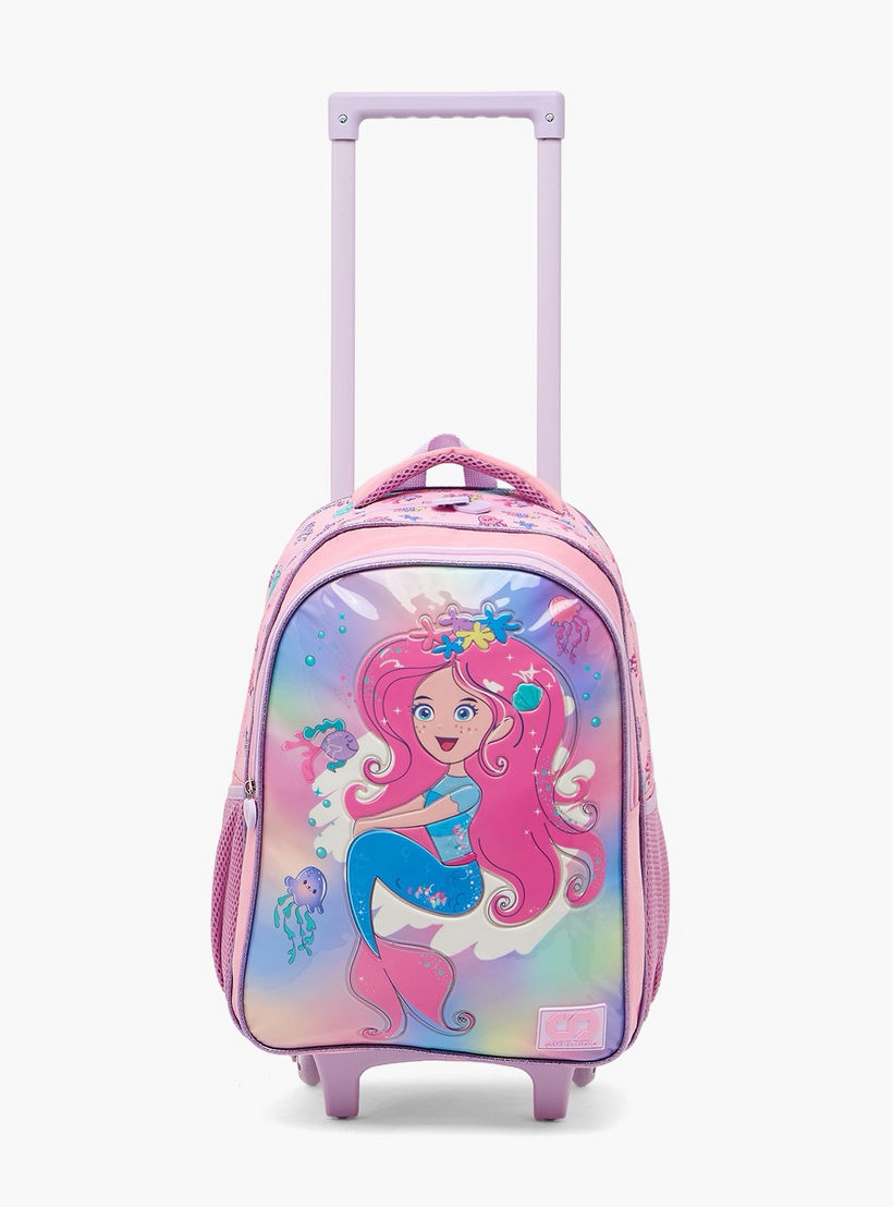 SAMI STUDIO Mermaid 5-Piece School Trolley Bag Set for Girls 5-8 Years with Lunch Box - 16 inches-school-bagsandbackpacks-trolleybags-image-5