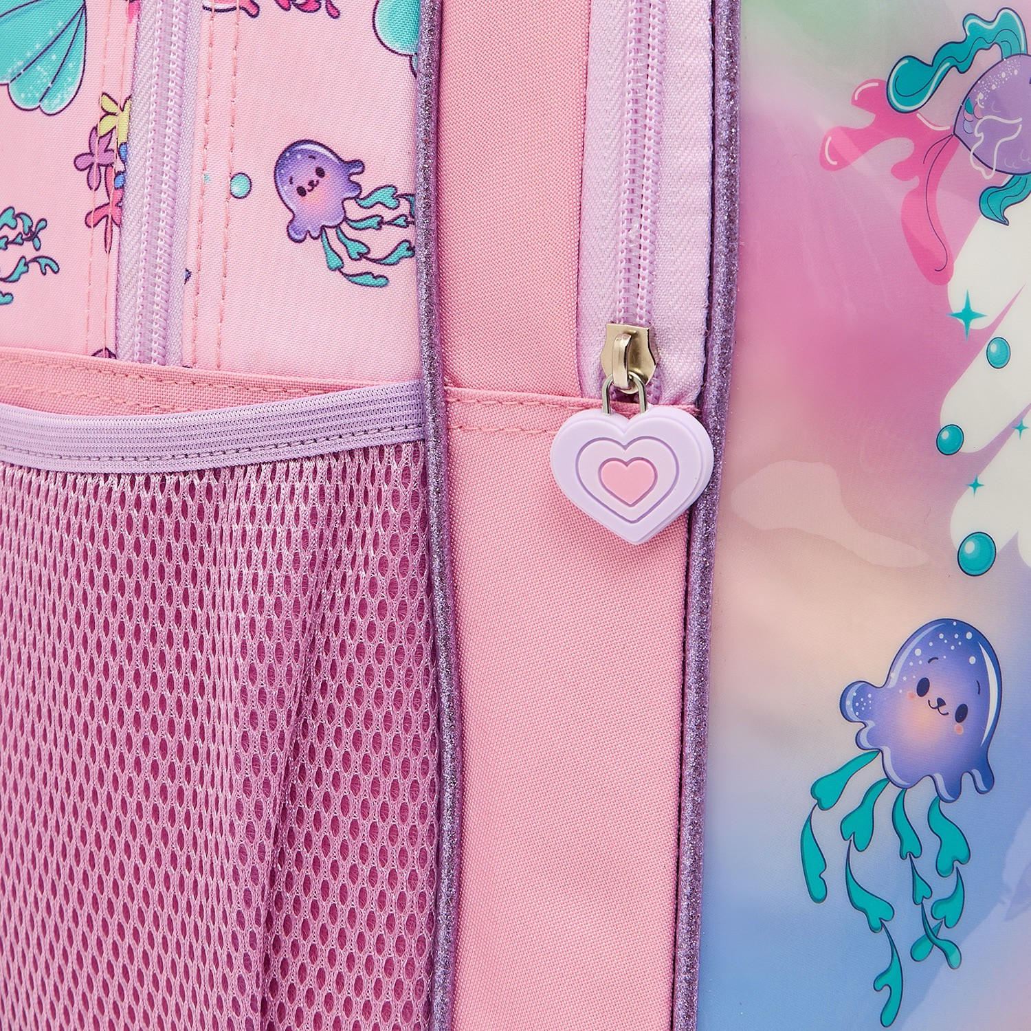 SAMI STUDIO Mermaid 5-Piece School Trolley Bag Set for Girls 5-8 Years with Lunch Box - 16 inches-school-bagsandbackpacks-trolleybags-image-7
