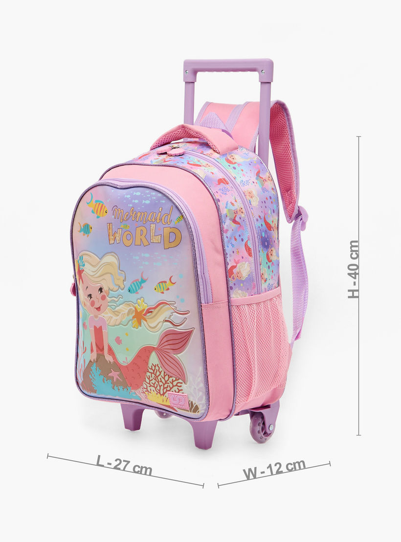 SAMI STUDIO Mermaid 5-Piece School Trolley Bag Set for Girls 5-8 Years with Lunch Box - 16 inches-school-bagsandbackpacks-trolleybags-image-10