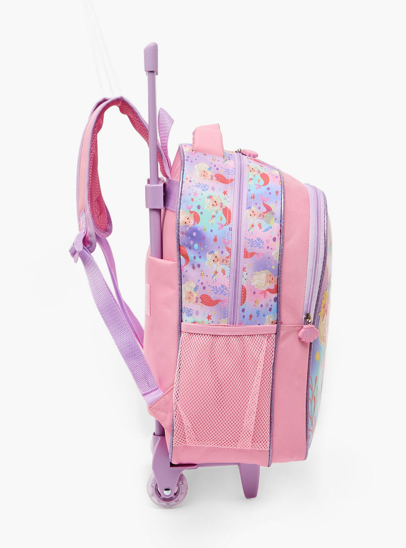 SAMI STUDIO Mermaid 5-Piece School Trolley Bag Set for Girls 5-8 Years with Lunch Box - 16 inches-school-bagsandbackpacks-trolleybags-image-11