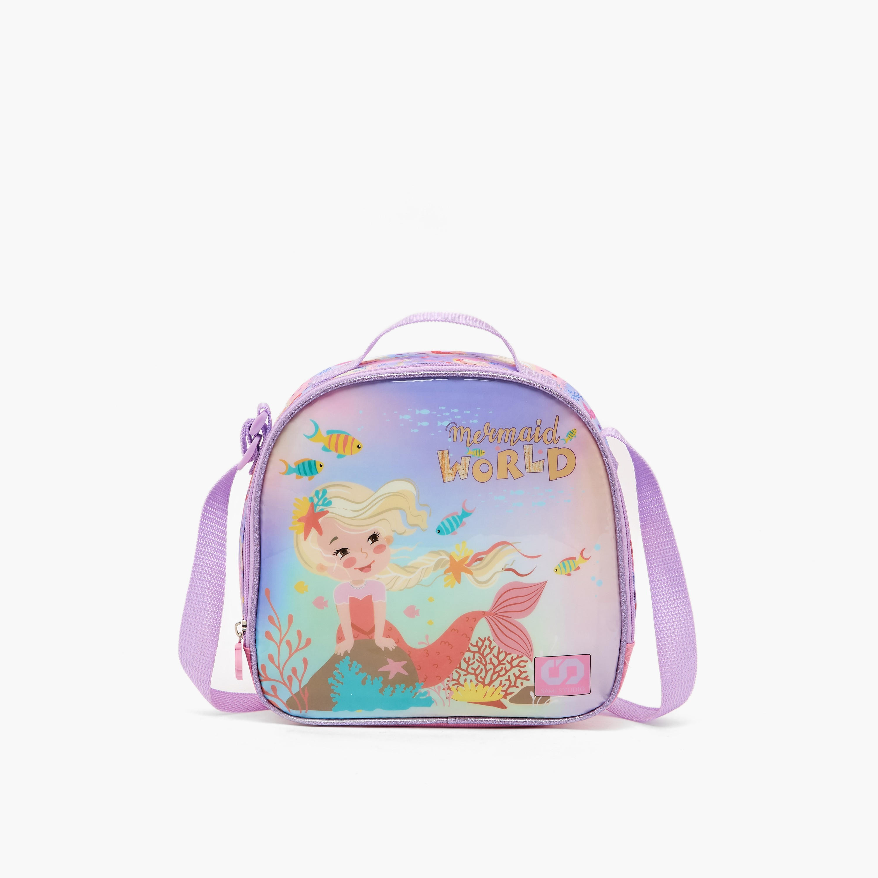 SAMI STUDIO Mermaid 5-Piece School Trolley Bag Set for Girls 5-8 Years with Lunch Box - 16 inches-school-bagsandbackpacks-trolleybags-image-14