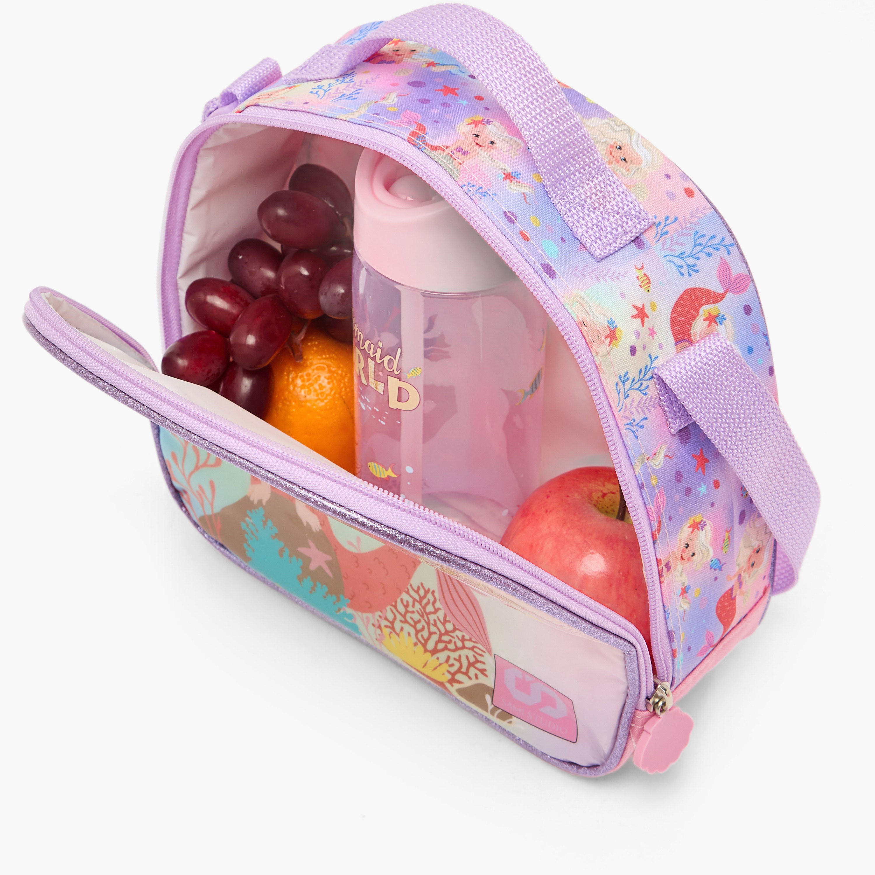 SAMI STUDIO Mermaid 5-Piece School Trolley Bag Set for Girls 5-8 Years with Lunch Box - 16 inches-school-bagsandbackpacks-trolleybags-image-16