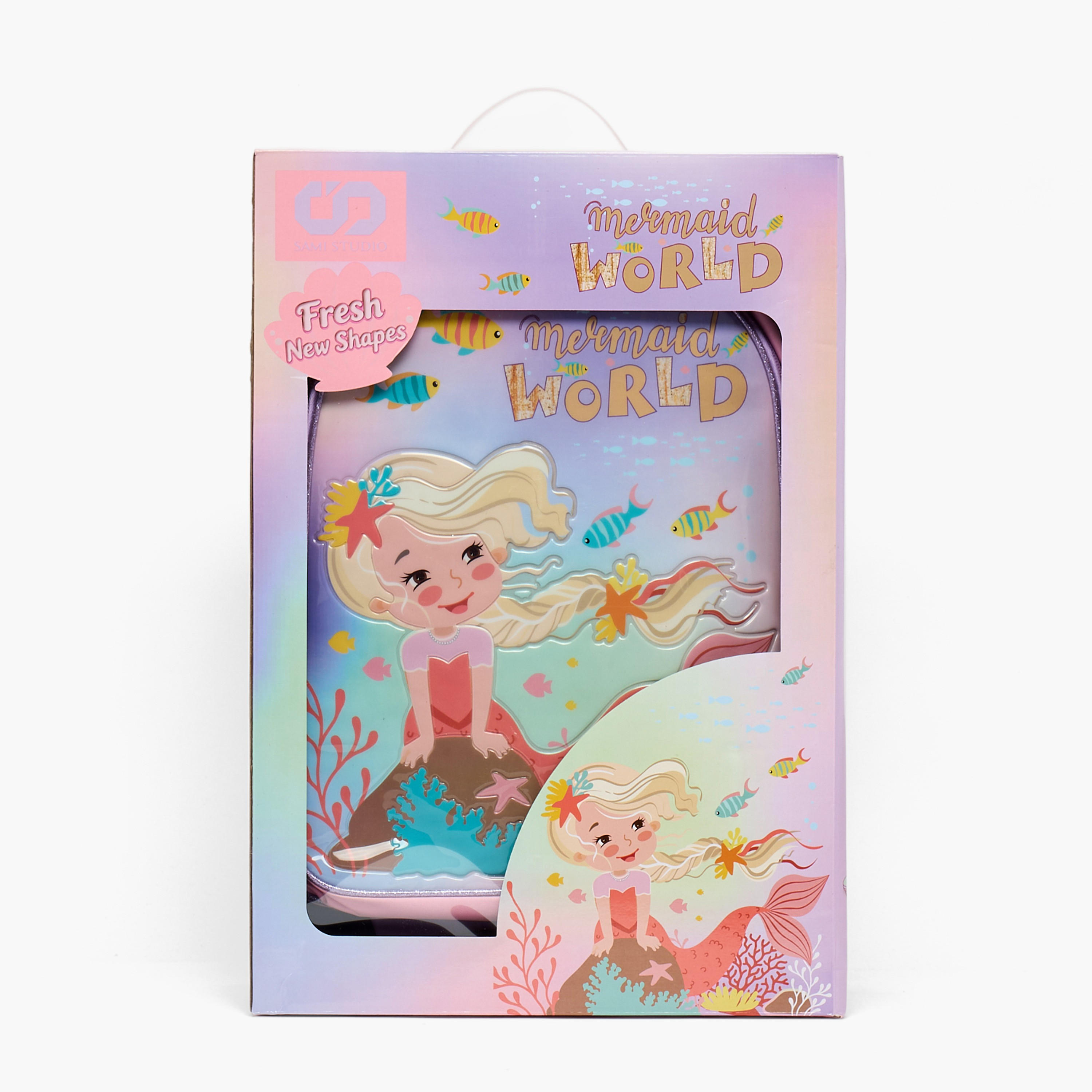 SAMI STUDIO Mermaid 5-Piece School Trolley Bag Set for Girls 5-8 Years with Lunch Box - 16 inches-school-bagsandbackpacks-trolleybags-image-22