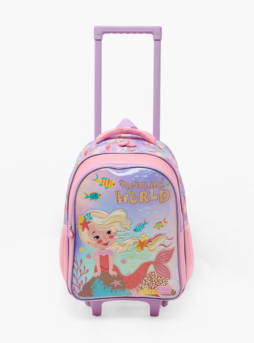 SAMI STUDIO Mermaid 5-Piece School Trolley Bag Set for Girls 5-8 Years with Lunch Box - 16 inches-school-bagsandbackpacks-trolleybags-image-5