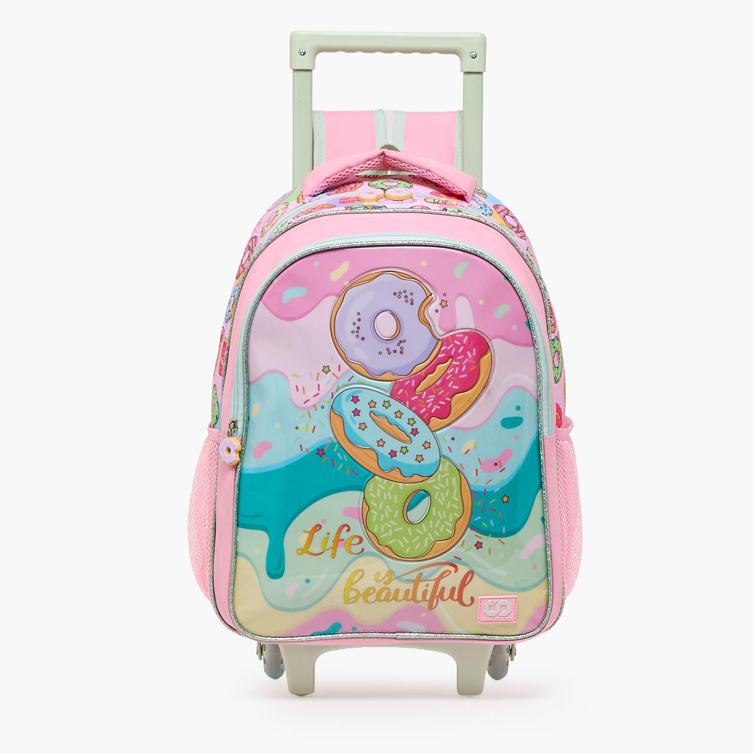 SAMI STUDIO Printed 5-Piece School Trolley Bag Set for Girls 5-8 Years with Lunch Bag - 16 inches-school-bagsandbackpacks-trolleybags-image-4