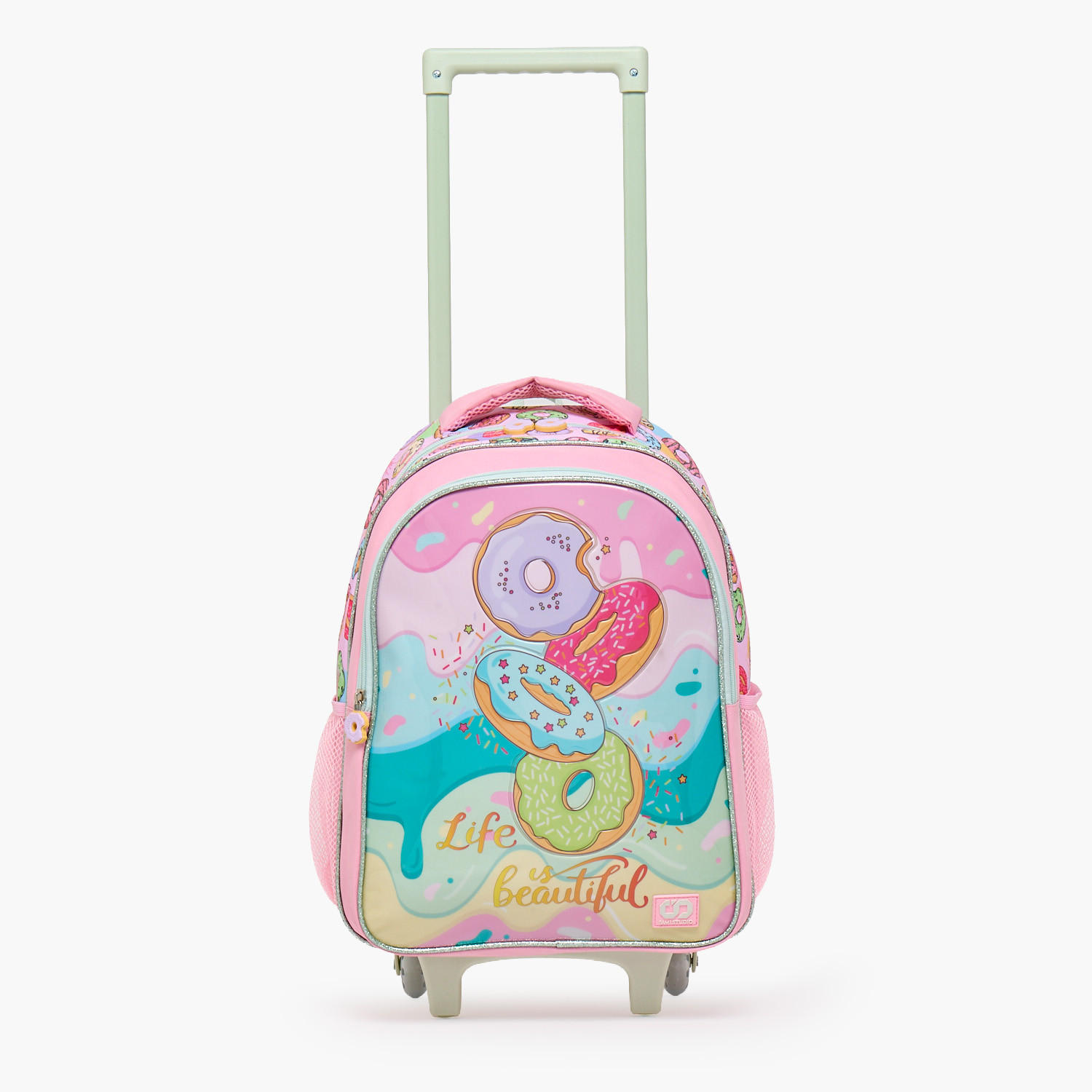 SAMI STUDIO Printed 5-Piece School Trolley Bag Set for Girls 5-8 Years with Lunch Bag - 16 inches-school-bagsandbackpacks-trolleybags-image-5