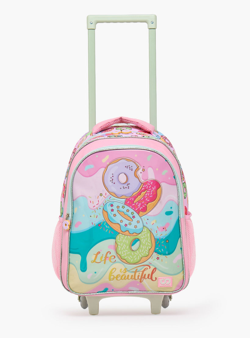 SAMI STUDIO Printed 5-Piece School Trolley Bag Set for Girls 5-8 Years with Lunch Bag - 16 inches-school-bagsandbackpacks-trolleybags-image-5