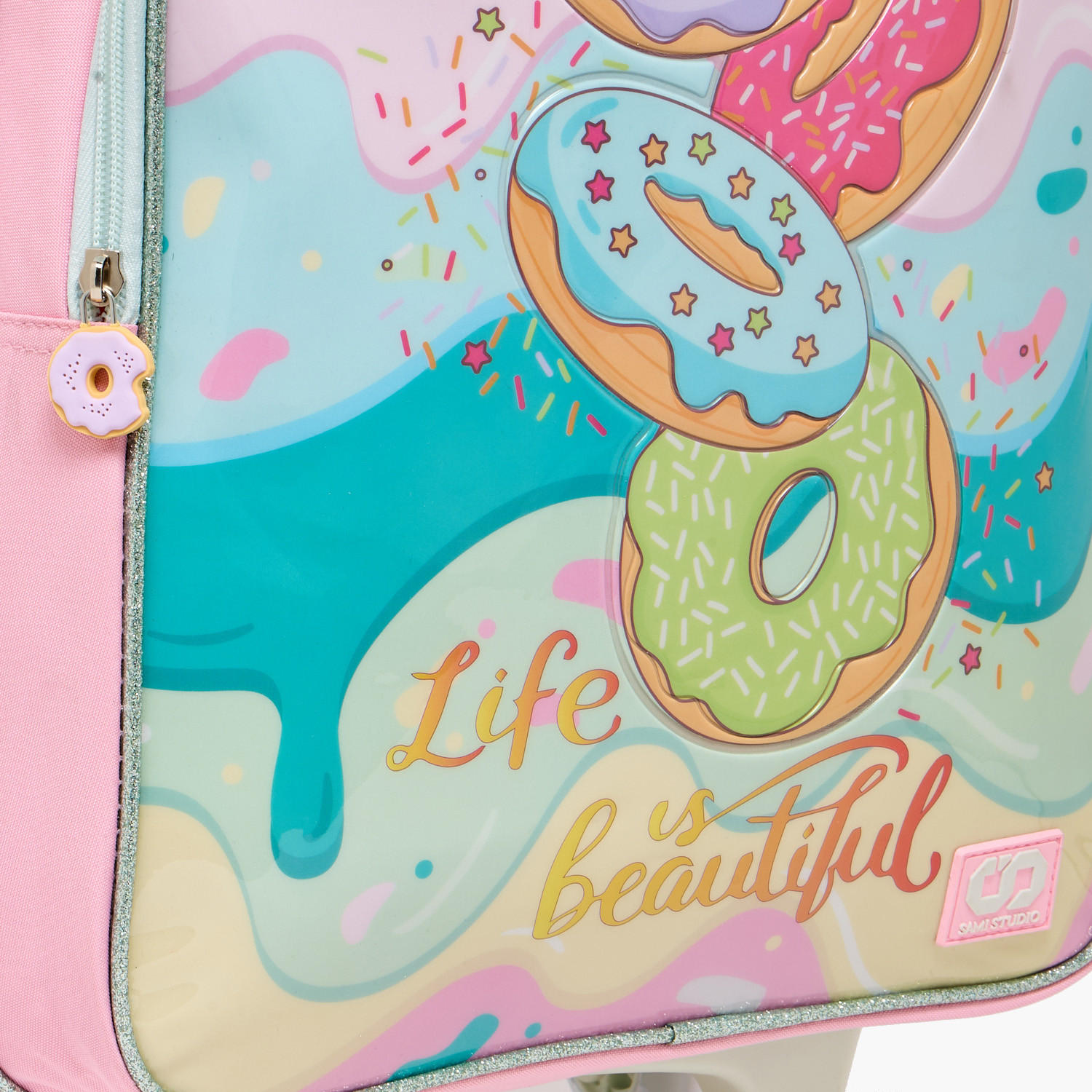 SAMI STUDIO Printed 5-Piece School Trolley Bag Set for Girls 5-8 Years with Lunch Bag - 16 inches-school-bagsandbackpacks-trolleybags-image-7