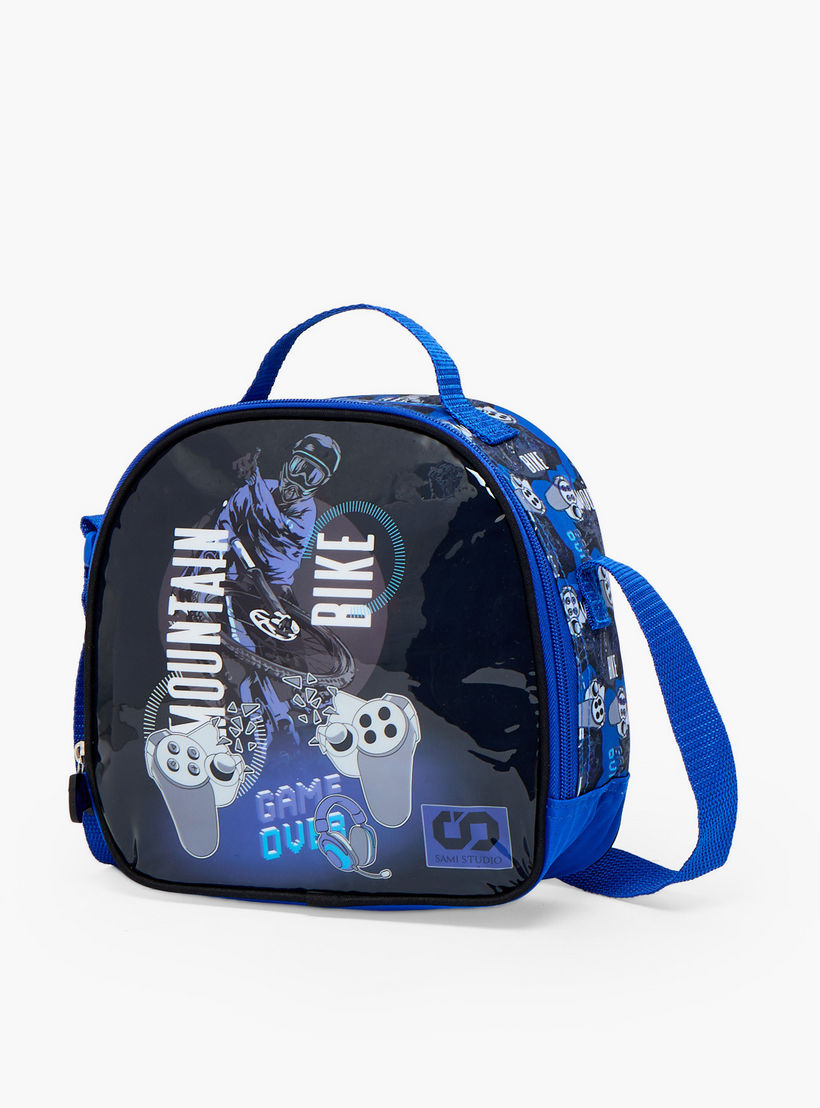 SAMI STUDIO Game Print 5-Piece School Trolley Bag Set for Boys 5-8 Years with Lunch Bag - 16 inches-school-bagsandbackpacks-trolleybags-image-15