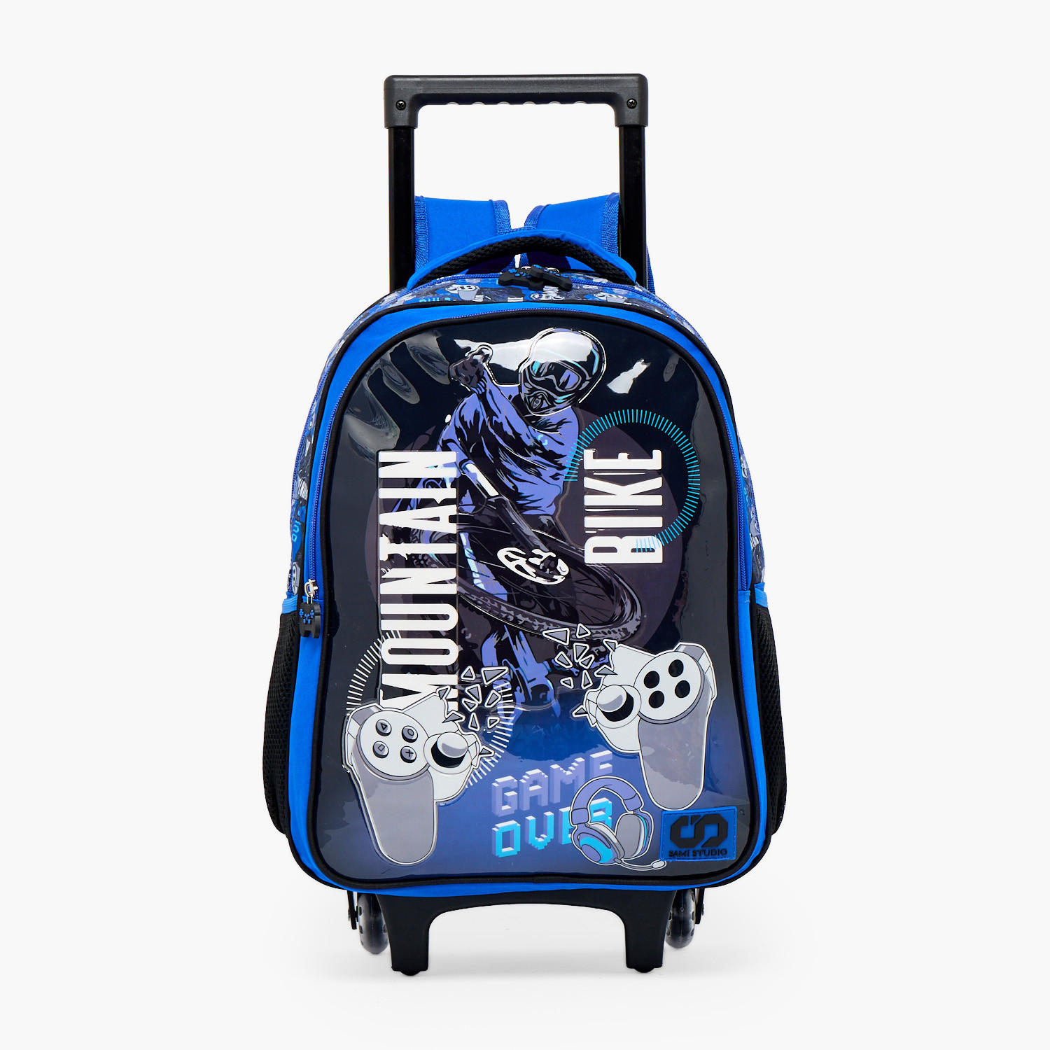 SAMI STUDIO Game Print 5-Piece School Trolley Bag Set for Boys 5-8 Years with Lunch Bag - 16 inches-school-bagsandbackpacks-trolleybags-image-4
