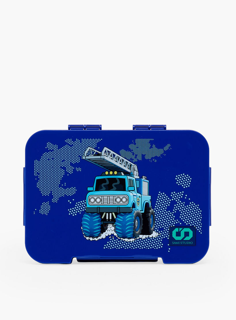 SAMI STUDIO Truck Print 5-Piece School Trolley Bag Set for Boys 5-8 Years with Lunch Bag - 16 inches-school-bagsandbackpacks-trolleybags-image-18