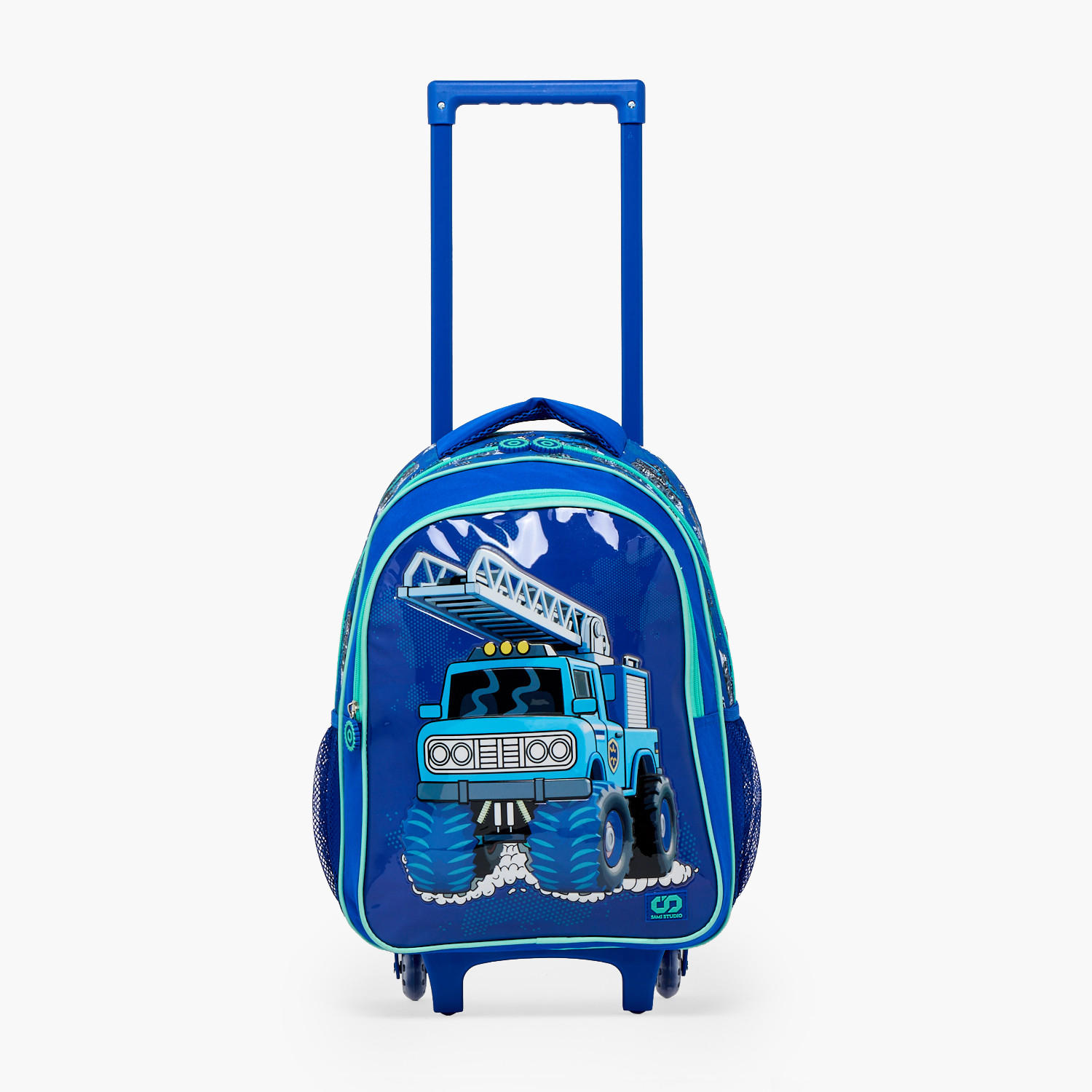 SAMI STUDIO Truck Print 5-Piece School Trolley Bag Set for Boys 5-8 Years with Lunch Bag - 16 inches-school-bagsandbackpacks-trolleybags-image-5
