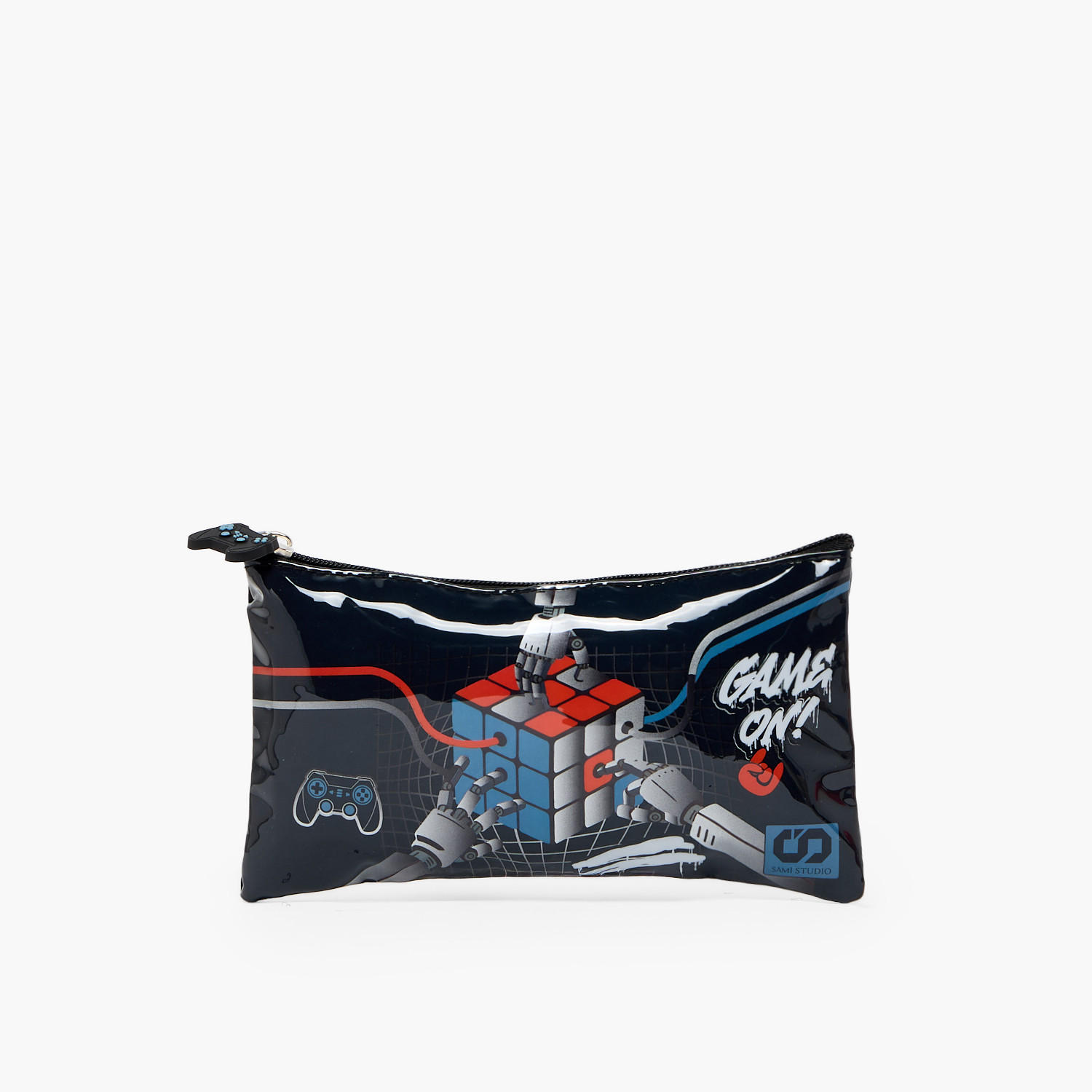 SAMI STUDIO Rubiks Print 5-Piece School Trolley Bag Set for Boys 5-8 Years with Lunch Bag -16 inches-school-bagsandbackpacks-trolleybags-image-17