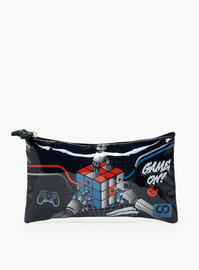 SAMI STUDIO Rubiks Print 5-Piece School Trolley Bag Set for Boys 5-8 Years with Lunch Bag -16 inches-school-bagsandbackpacks-trolleybags-image-17