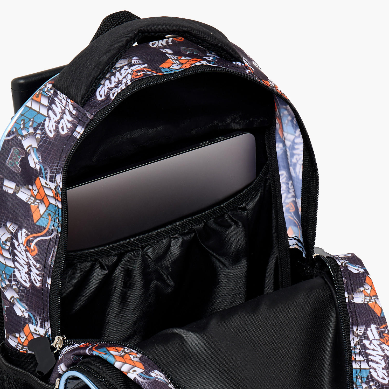 SAMI STUDIO Rubiks Print 5-Piece School Trolley Bag Set for Boys 5-8 Years with Lunch Bag -16 inches-school-bagsandbackpacks-trolleybags-image-8