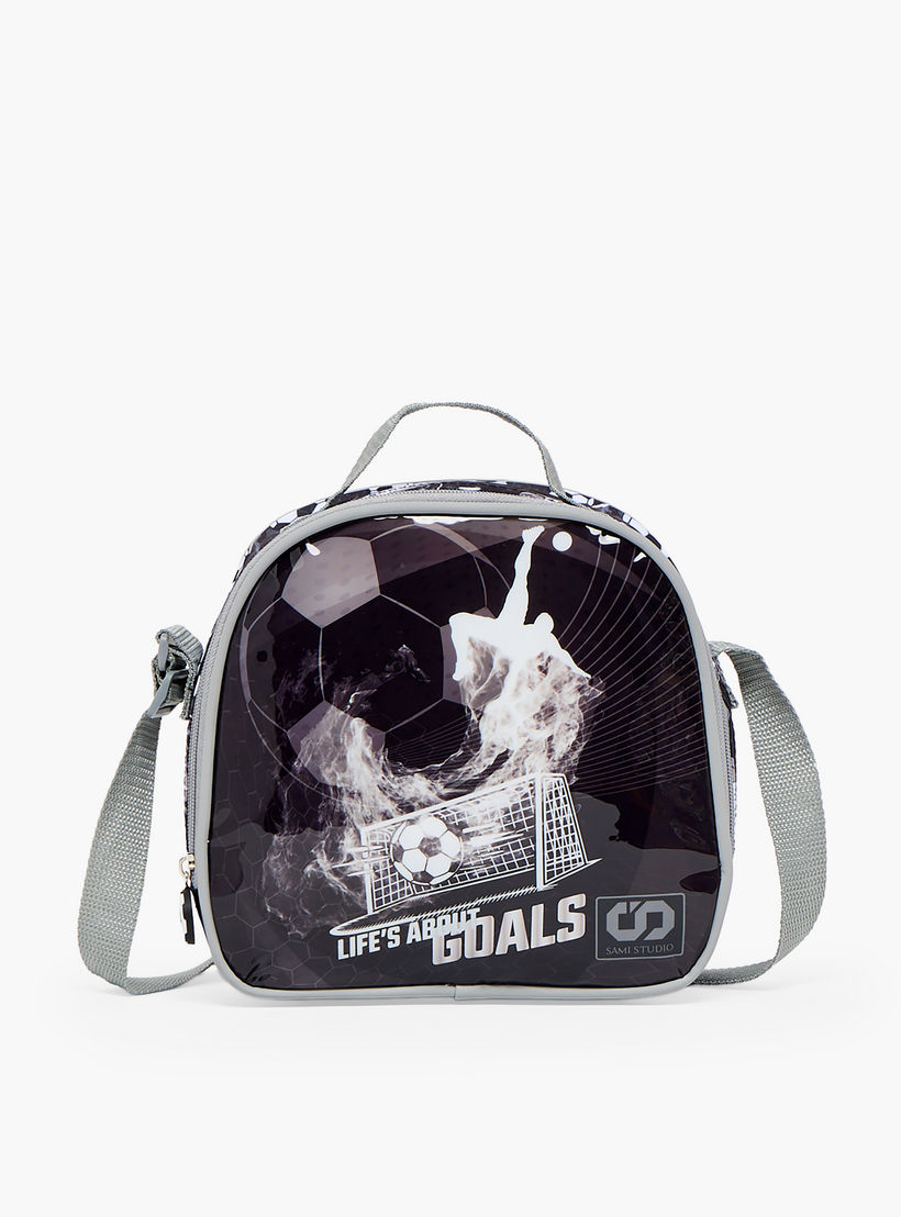 SAMI STUDIO Football 5-Piece School Trolley Bag Set for Boys 5-8 Years with Lunch Bag - 16 inches-school-bagsandbackpacks-trolleybags-image-14