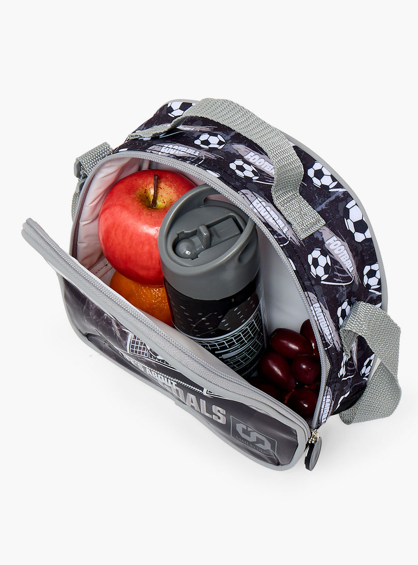 SAMI STUDIO Football 5-Piece School Trolley Bag Set for Boys 5-8 Years with Lunch Bag - 16 inches-school-bagsandbackpacks-trolleybags-image-16