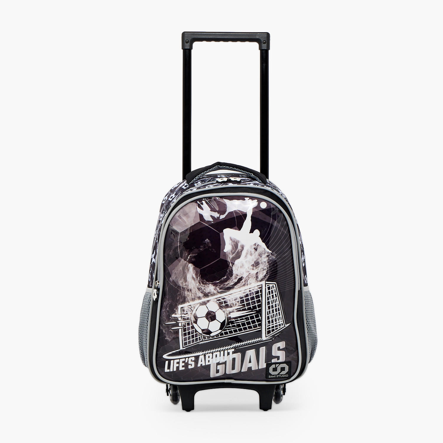 SAMI STUDIO Football 5-Piece School Trolley Bag Set for Boys 5-8 Years with Lunch Bag - 16 inches-school-bagsandbackpacks-trolleybags-image-5