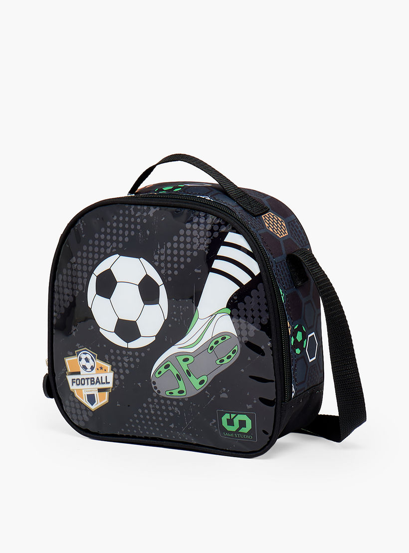 SAMI STUDIO Football 5-Piece School Trolley Bag Set for Boys 5-8 Years with Lunch Bag - 16 inches-school-bagsandbackpacks-trolleybags-image-15